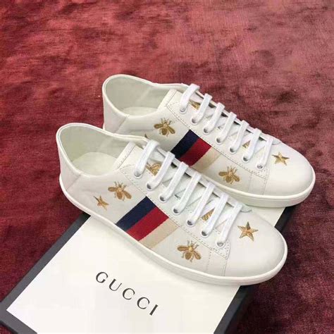 gucci star shoes women|original gucci bee sneakers.